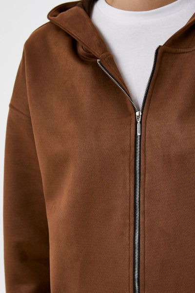 Брюки и свитшот из мягкого трикотажа с капюшоном Patriciа NY15418 рыжий - фото 4