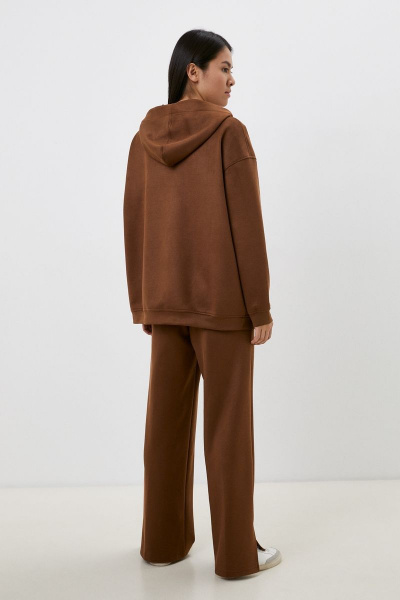 Брюки и свитшот из мягкого трикотажа с капюшоном Patriciа NY15418 рыжий - фото 3