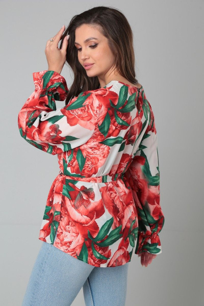 блузка свободного кроя с нагрудными вытачками Modema м.700/5 - фото 5