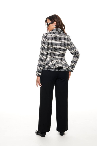 Брюки, жакет Beautiful&Free 6055 черный+белый - фото 5
