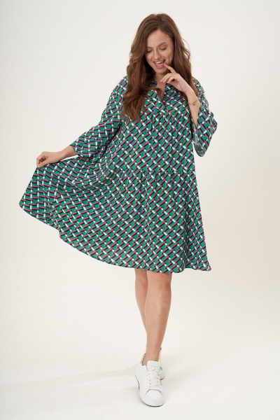 Бохо летнее платье свободное в стиле бохо с воланами Fantazia Mod 4527 - фото 1