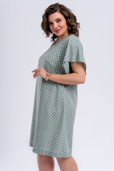 Платье на подкладке с разрезами и мяутным вырезом для торжеств и прогулок Almirastyle 273 - фото 4