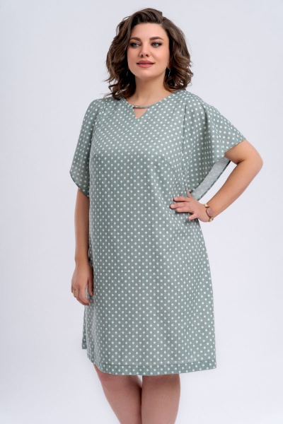 Платье на подкладке с разрезами и мяутным вырезом для торжеств и прогулок Almirastyle 273 - фото 3