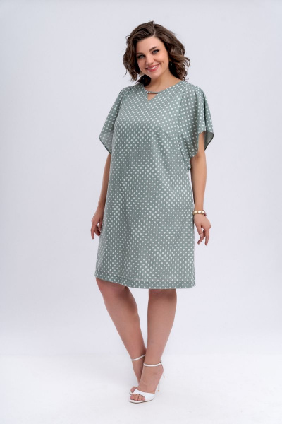 Платье на подкладке с разрезами и мяутным вырезом для торжеств и прогулок Almirastyle 273 - фото 2