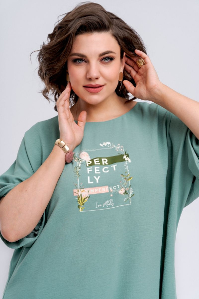 Комплект блузка и брюки из хлопка для летнего стиля на каждый день Almirastyle 292 - фото 7