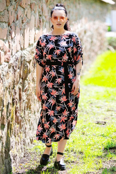 Платье: прямиого силуэта с вырезом и разрезами на боках MadameRita 5183 - фото 3