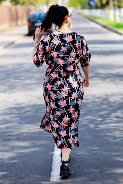 Платье: прямиого силуэта с вырезом и разрезами на боках MadameRita 5183 - фото 2