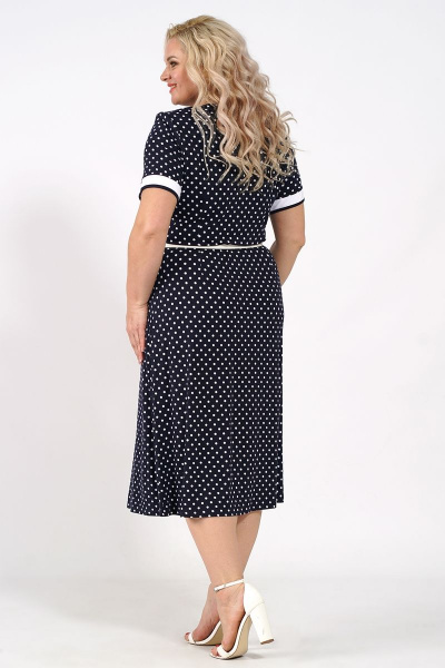 Летнее платье из вискозы и трикотажа с классическим стилем Медея и К 2041 - фото 8