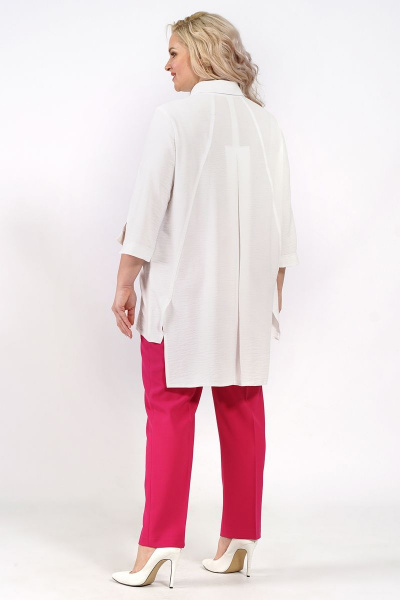Блуза с рукавом 3/4 свободного кроя на каждый день Медея и К 2196 - фото 8