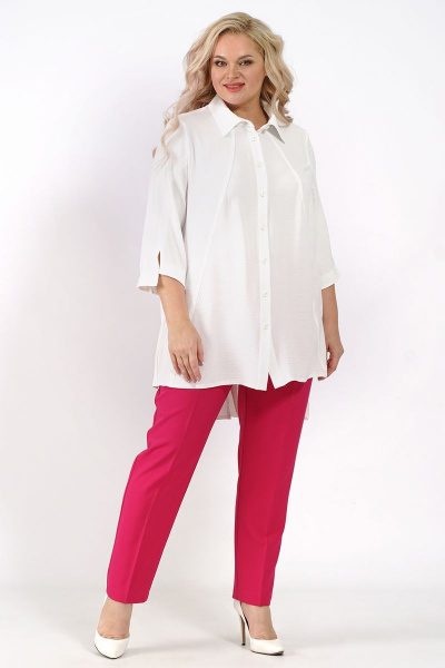 Блуза с рукавом 3/4 свободного кроя на каждый день Медея и К 2196 - фото 4