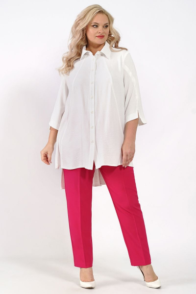 Блуза с рукавом 3/4 свободного кроя на каждый день Медея и К 2196 - фото 2