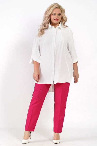 Блуза с рукавом 3/4 свободного кроя на каждый день Медея и К 2196 - фото 1