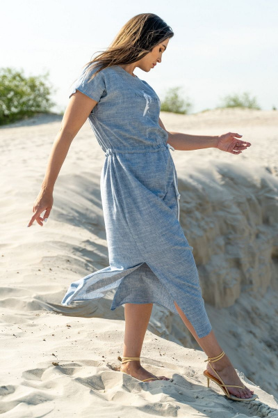 Платье Luna 108 голубой_меланж - фото 10