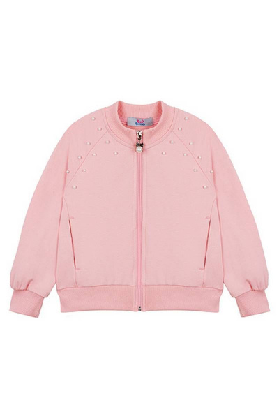 Жакет для девочки с высоким воротником и принтом сзади Bell Bimbo 192070 св.розовый - фото 3
