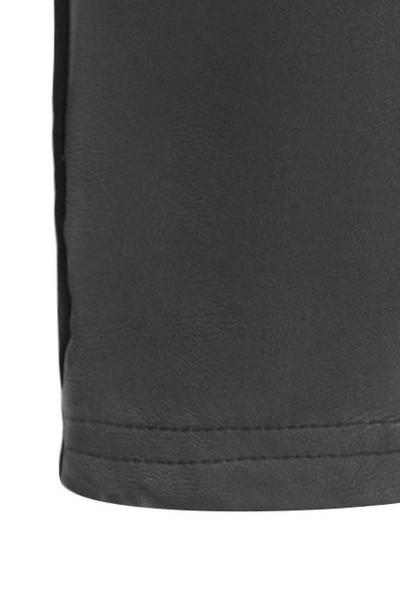 Брюки из трикотажа и экокожи на демисезон для девочки Bell Bimbo 192072 черный - фото 4