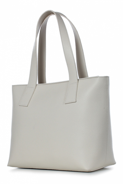 Модная экокожаная сумка с карманом и золотой фурнитурой Galanteya 423.23с465к45 бежевый_св. - фото 1