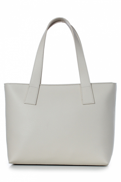 Модная экокожаная сумка с карманом и золотой фурнитурой Galanteya 423.23с465к45 бежевый_св. - фото 2