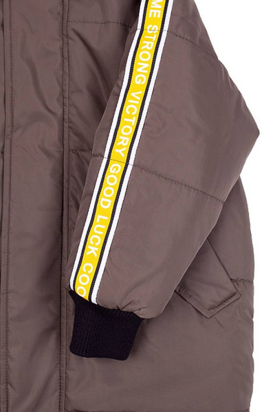 Зимняя куртка с утеплителем из синтепона и вышивкой Bell Bimbo 193025 хаки - фото 3