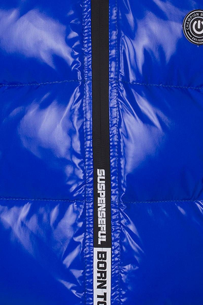 Демисезонная куртка на синтепухе с капюшоном для мальчика Bell Bimbo 193026 василек - фото 3