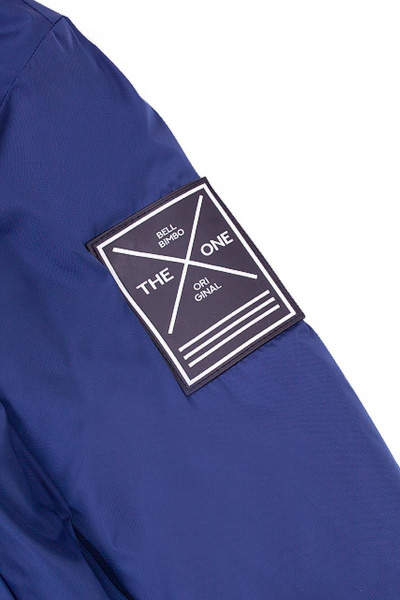 Демисезонная куртка из добби с капюшоном и флисом Bell Bimbo 193029 т.синий - фото 4