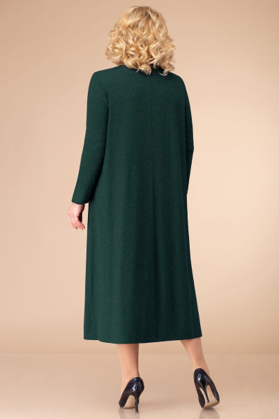Платье Линия Л Б-1744 т.зеленый - фото 2