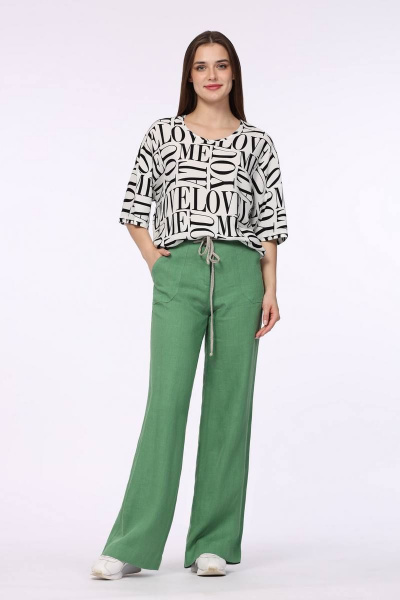 Туника Полинушка 117 черно-белый - фото 1