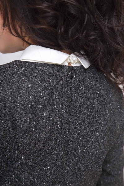 Платье Swallow 204 чёрный_с_молочным - фото 3