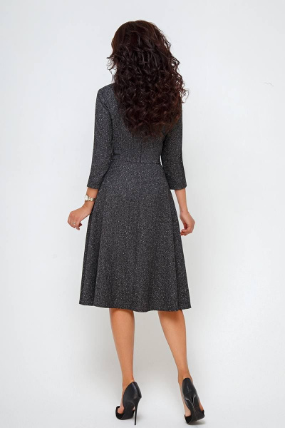 Платье Swallow 204 чёрный_с_молочным - фото 2