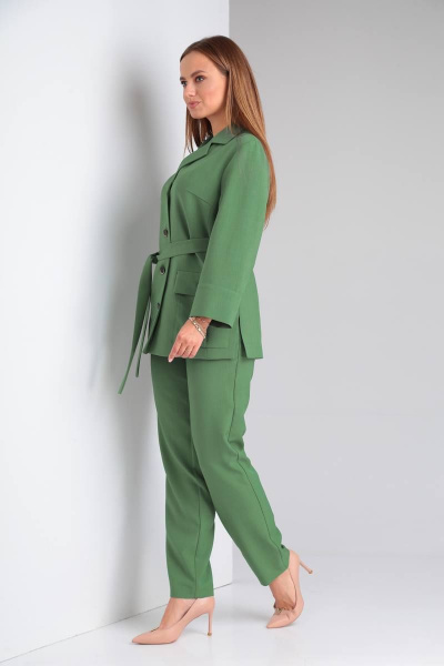 Брюки и жакет в стиле сафари для делового образа TVIN 7647 табак - фото 4