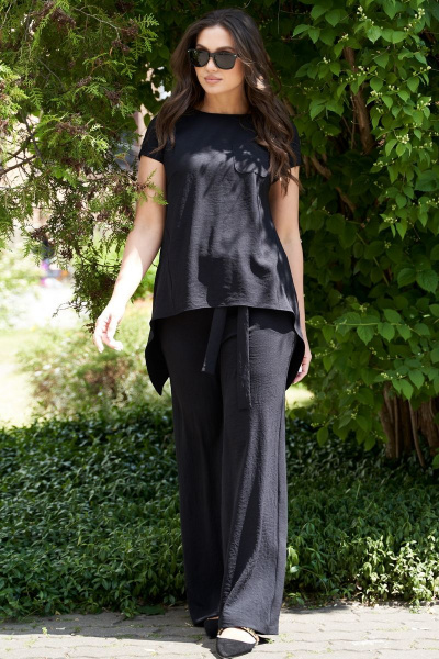 Блуза, брюки Andina city 9017 черный - фото 4