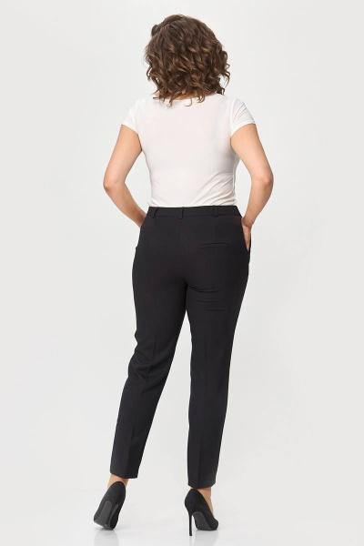 Классические брюки из текстиля с карманами Zlata 4426 черный - фото 3