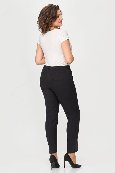 Классические брюки из текстиля с карманами Zlata 4426 черный - фото 2