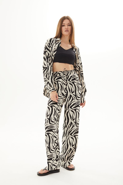 Блуза и брюки из вискозы с разрезами и карманами DAVA 167 - фото 5