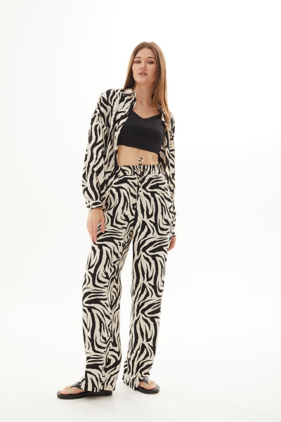 Блуза и брюки из вискозы с разрезами и карманами DAVA 167 - фото 1