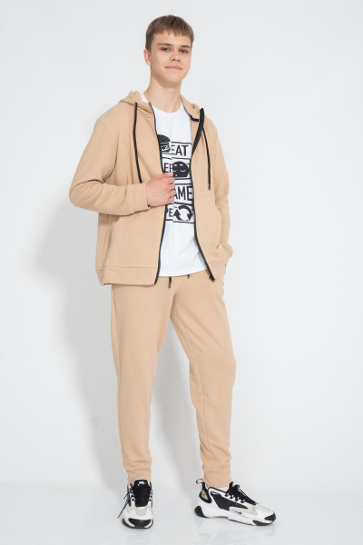 Белая футболка с принтом для повседневного стиля Kivviwear 1010.30 - фото 7