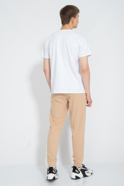 Белая футболка с принтом для повседневного стиля Kivviwear 1010.30 - фото 4