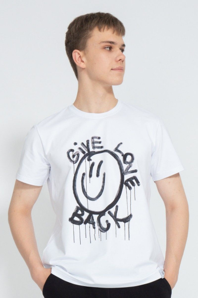 Классическая мужская футболка из хлопка с изображением Kivviwear 1010.31 - фото 1