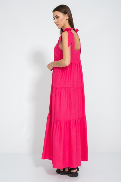 Сарафан удлиненный приталенный из лена с воланами Kivviwear 3068.01 - фото 14