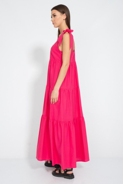 Сарафан удлиненный приталенный из лена с воланами Kivviwear 3068.01 - фото 13