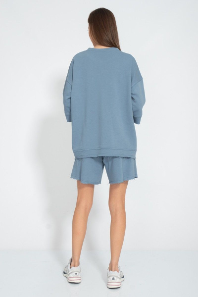 Комплект шорты и свитшот оверсайз летний для спорта Kivviwear 40194018.20 - фото 9