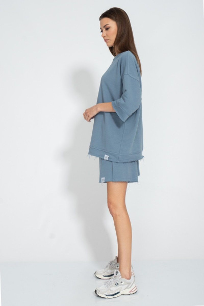 Комплект шорты и свитшот оверсайз летний для спорта Kivviwear 40194018.20 - фото 7