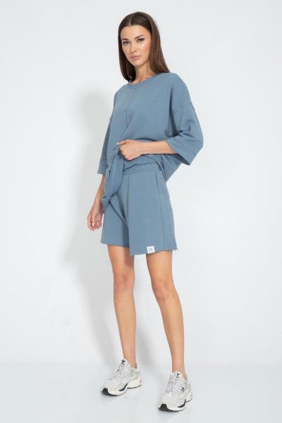 Комплект шорты и свитшот оверсайз летний для спорта Kivviwear 40194018.20 - фото 4