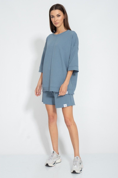 Комплект шорты и свитшот оверсайз летний для спорта Kivviwear 40194018.20 - фото 3