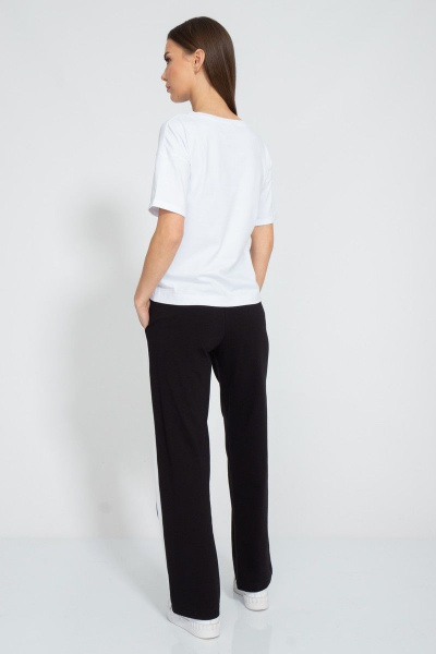 Футболка летняя из хлопка с принтом и удлиненным рукавом Kivviwear 4026.132 - фото 8