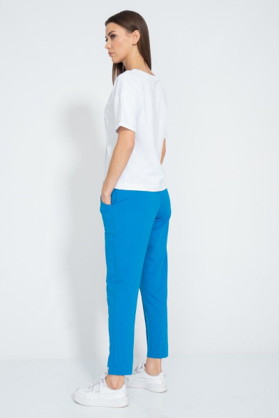 Футболка летняя из хлопка с принтом и длинным рукавом Kivviwear 4026.133 - фото 9