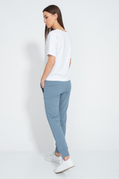 Футболка летняя из хлопка с длинным рукавом и принтом Kivviwear 4026.138 - фото 11