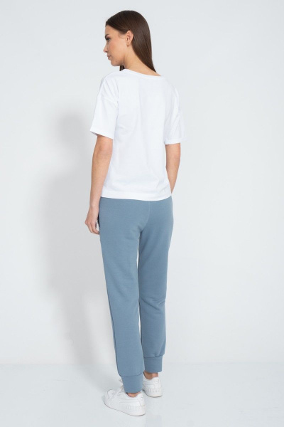 Футболка летняя из хлопка с длинным рукавом и принтом Kivviwear 4026.138 - фото 10