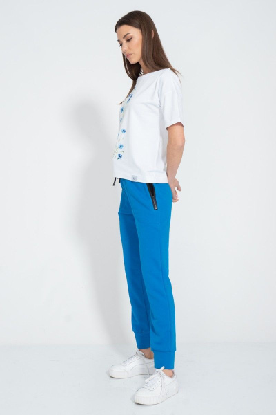 Футболка летняя из хлопка с принтом и длинным рукавом Kivviwear 4026.139 - фото 7