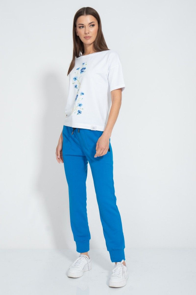 Футболка летняя из хлопка с принтом и длинным рукавом Kivviwear 4026.139 - фото 5