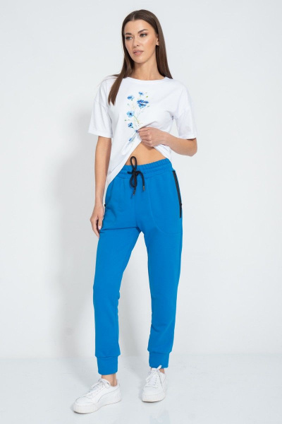 Футболка летняя из хлопка с принтом и длинным рукавом Kivviwear 4026.139 - фото 4